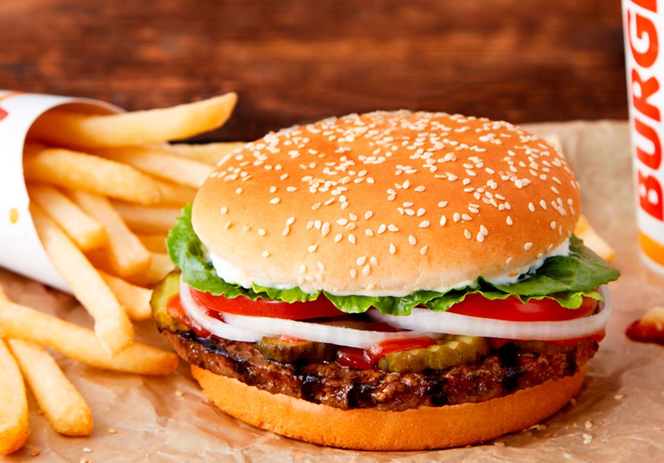 Making a burger emits an estimated 3.1kg of ­carbon dioxide