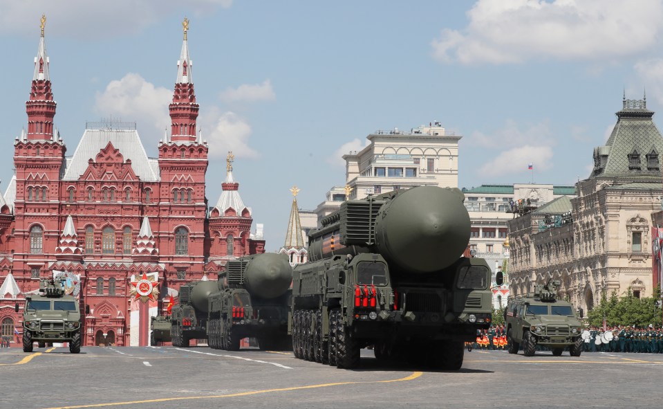 A Russian intercontinental ballistic missile Yars