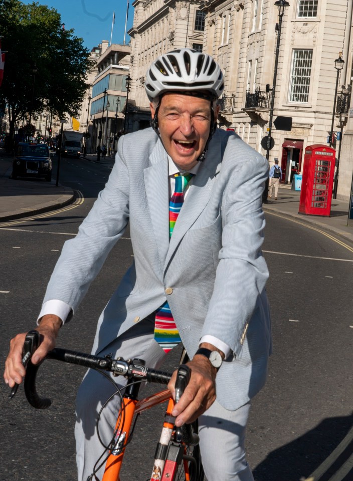 He is a well respected journalist - often seen on his bike