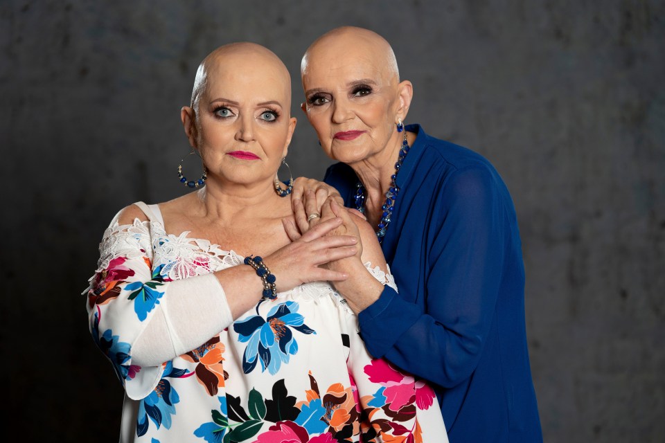 The star and her sister Anne - whose cancer is now under control