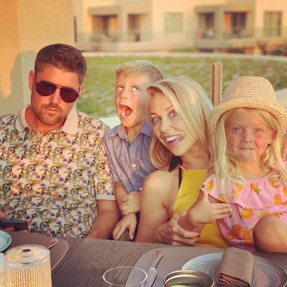 Laura with her husband Alex and their two kids Rocco and Tahlia