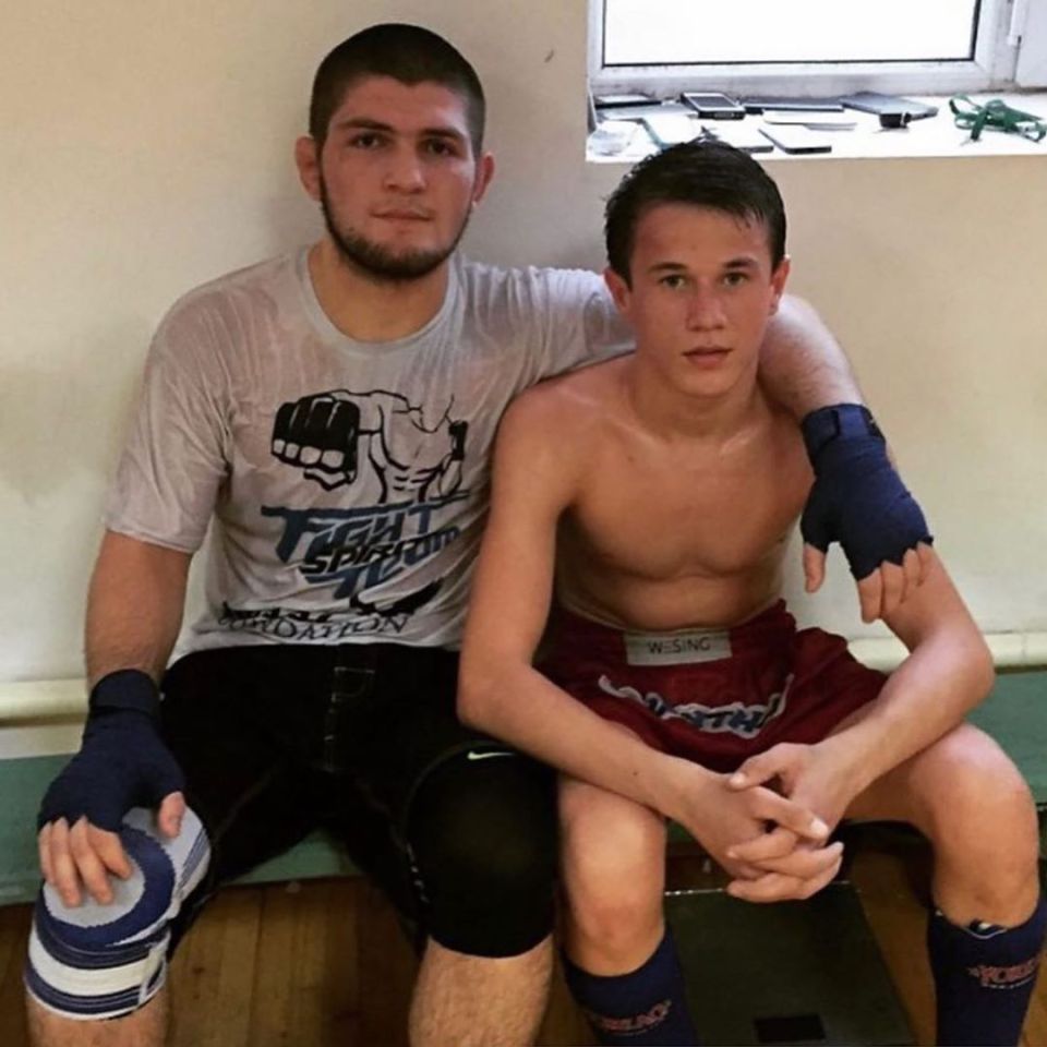 Usman trains with UFC legend Khabib