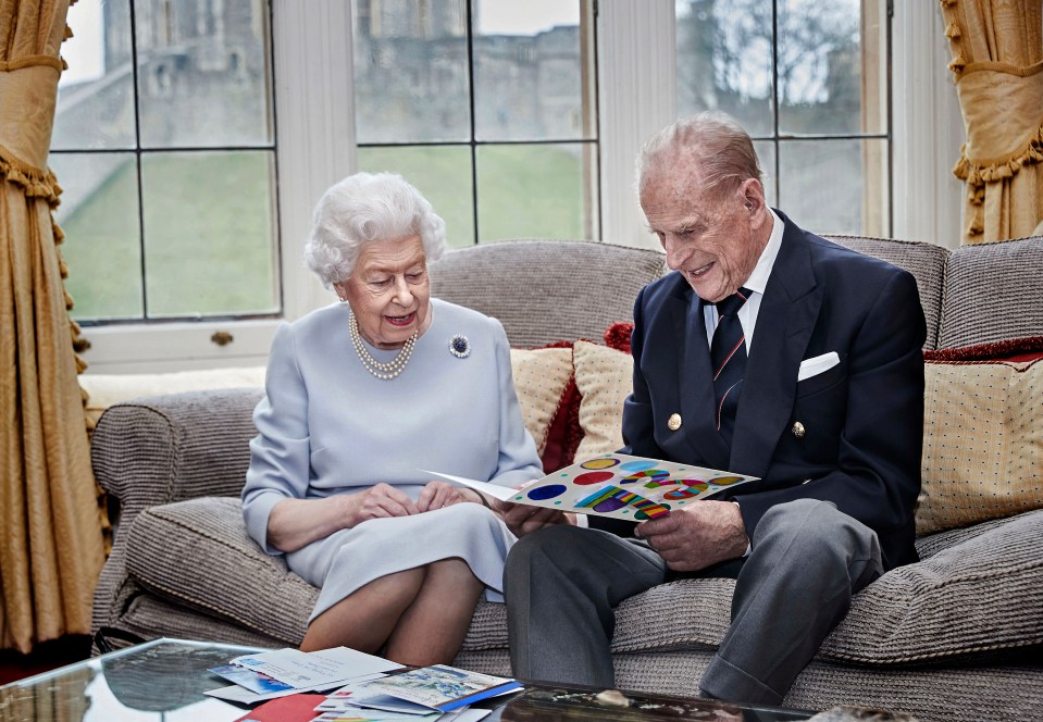 The Queen and Prince Philip pictured at Windsor Castle last November