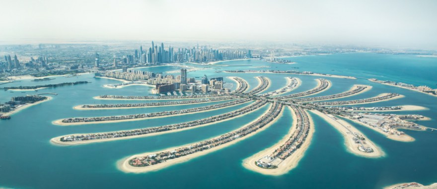 The amazing artificial islands of the Palm are home to luxury villas, resorts and shops