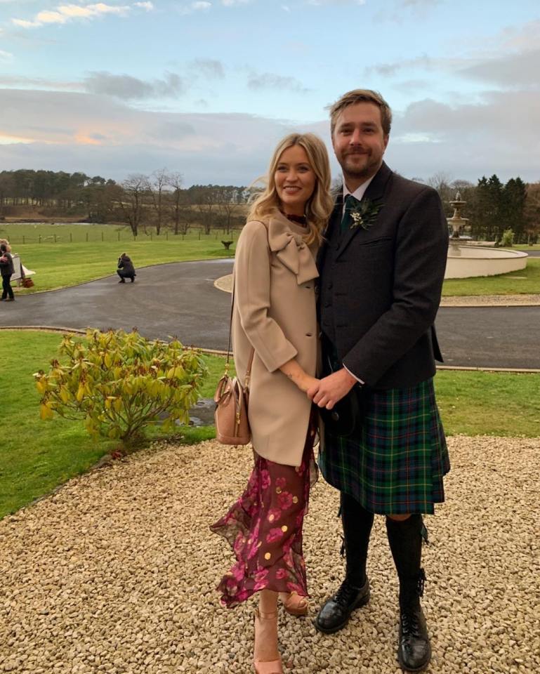 Laura and Love Island voice over star Iain Stirling got married in November