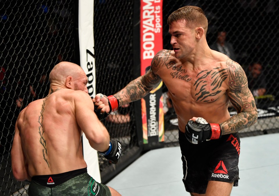 Dustin Poirier knocked out Conor McGregor in their January rematch