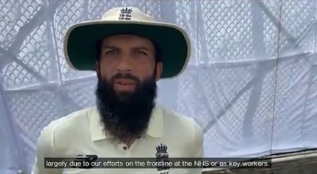 Cricket star Moeen Ali also encouraged people