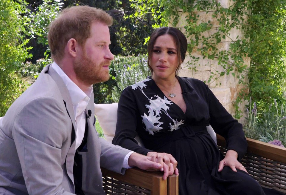 Meghan told Oprah they had tied the knot 'in the backyard'