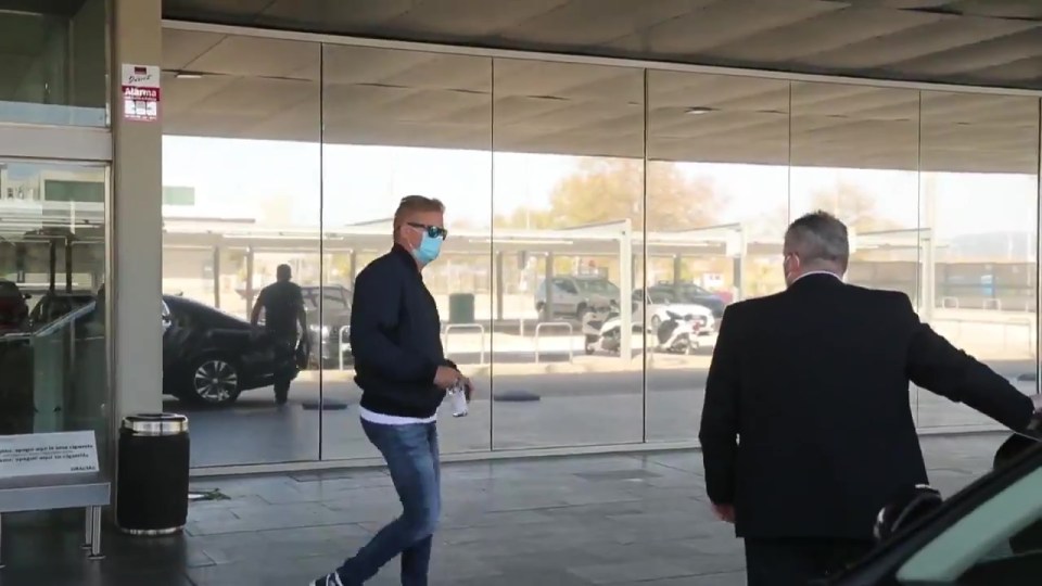 Alf-Inge Haaland was spotted arriving into Barcelona Airport on Thursday