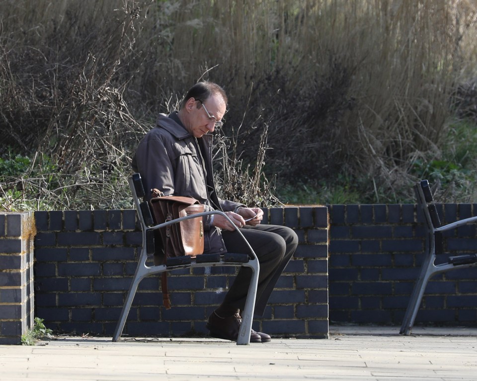 David Thewlis pictured on set