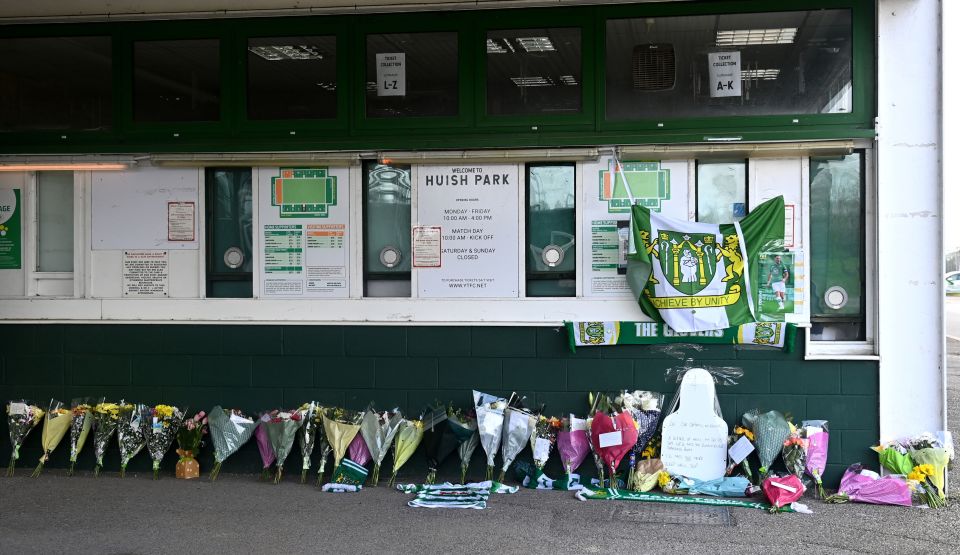 Collins was a huge fan favourite at Huish Park before his death at the age of 32