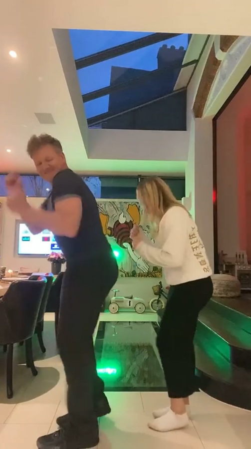 Gordon Ramsay wiggled his bottom at the end of the dance