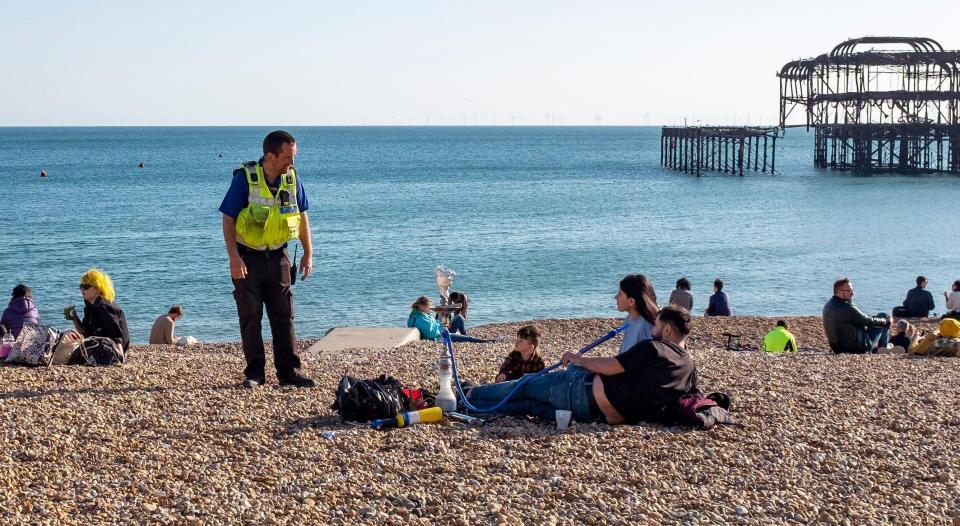 As lockdown begins to ease - and the sun shines - Brits have made the most of their new freedoms on beaches and in parks