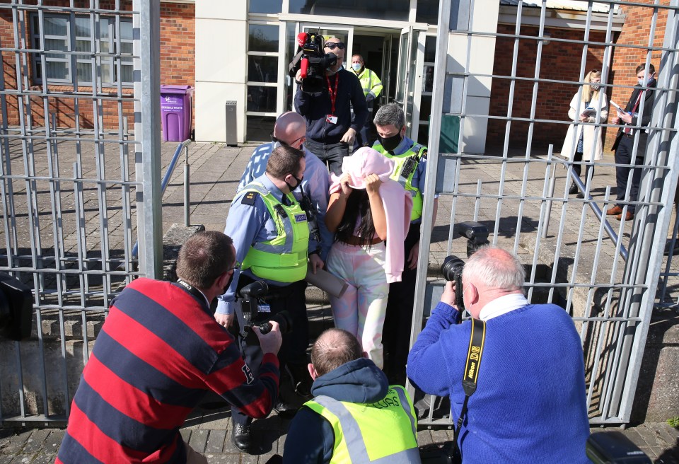 Niamh Mulreany leaving Tallaght District Court