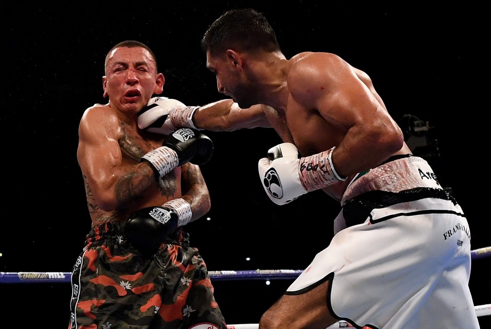 Samuel Vargas was beaten by Amir Khan in 2018