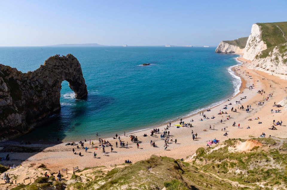 The famous arch at Durdle Door in Dorset