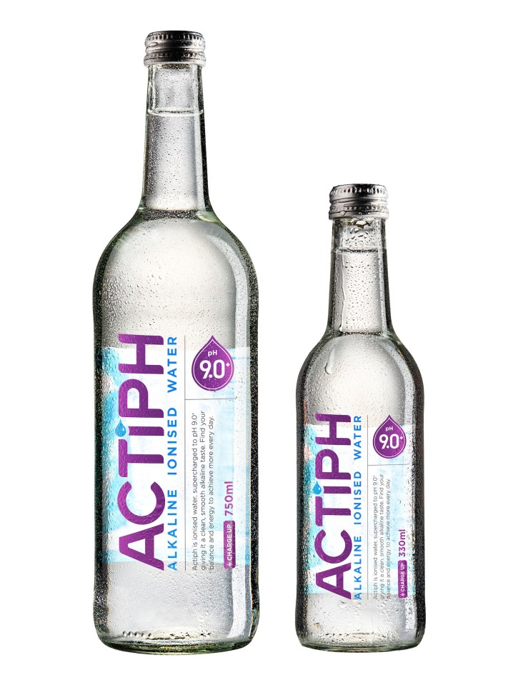 Actiph is spring water containing electrolytes and minerals