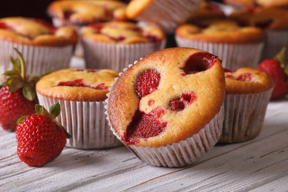 Instead of white choc chips, try chopped Easter egg leftovers in these muffins