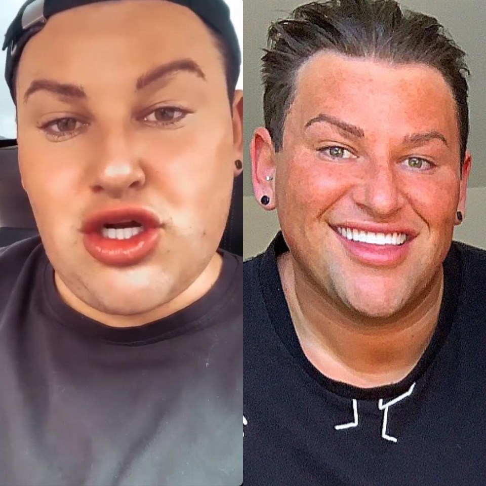 David Potts showed off his latest weight loss comparison