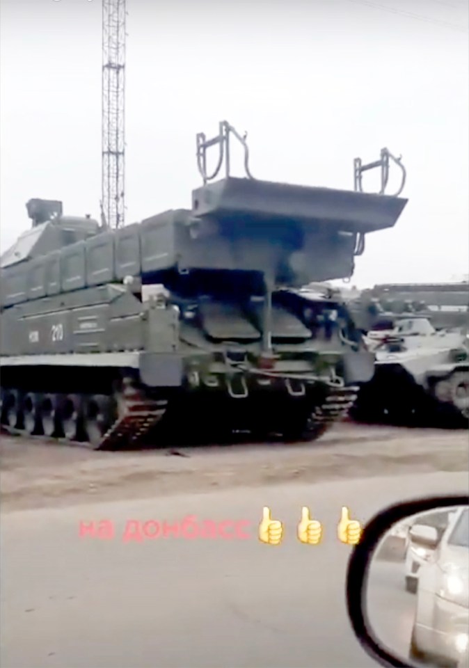 It resurfaced today as video showed Russian BUK missile launchers moving near the Ukraine border