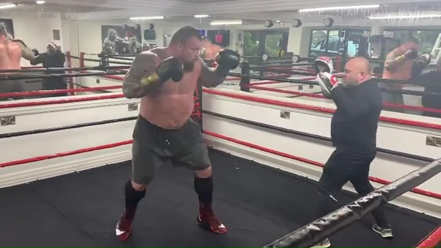 Eddie Hall has also dropped some muscle mass ahead of his clash with The Mountain