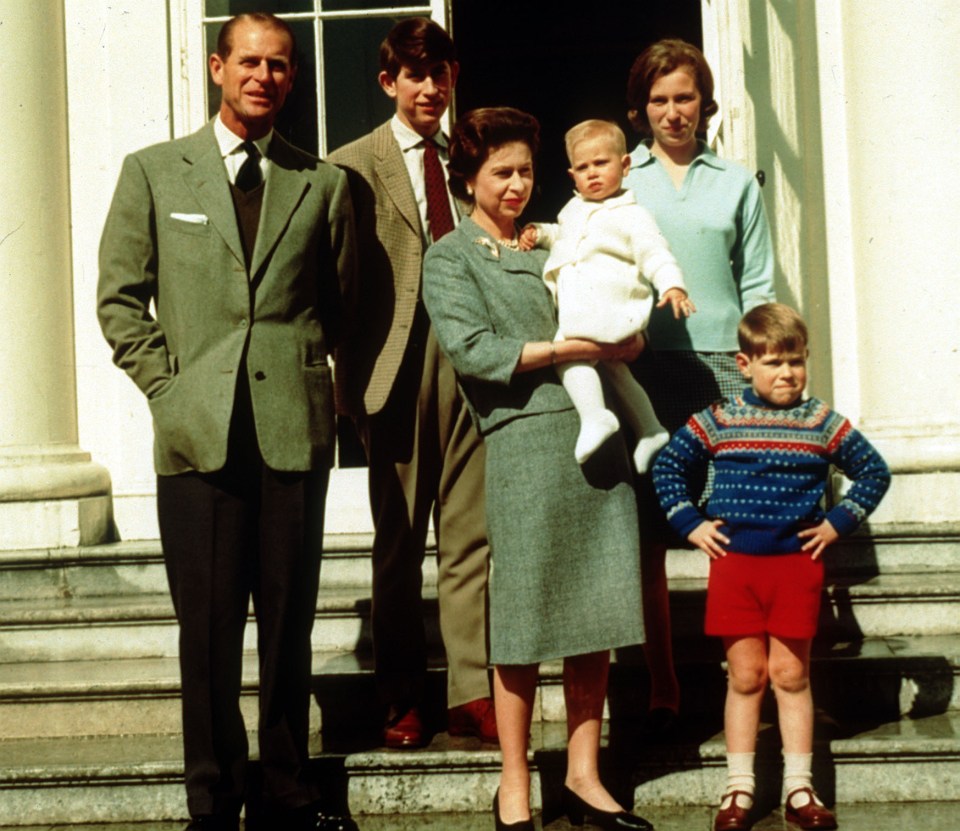 The Queen and the Duke of Edinburgh with their family on the Queen's 39th birthday