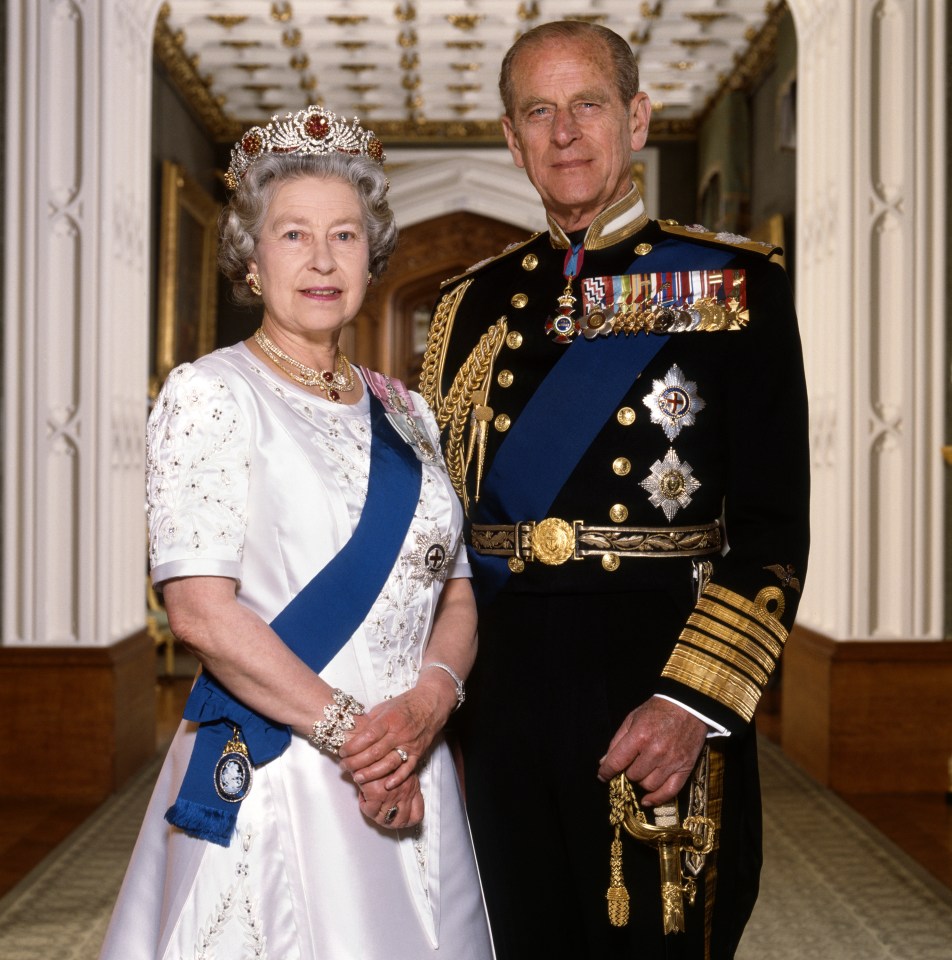 The official portrait of Queen Elizabeth II and Prince Philip in 1992