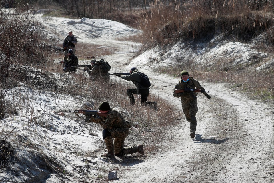 Military exercises have been held on the outskirts of Kiev this weekend