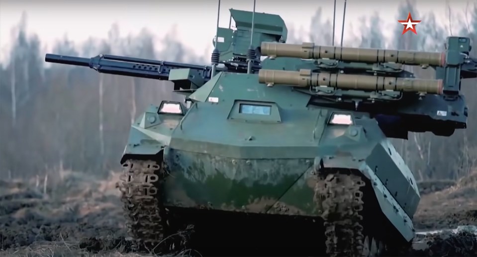 The Uran-9 unmanned combat ground vehicle