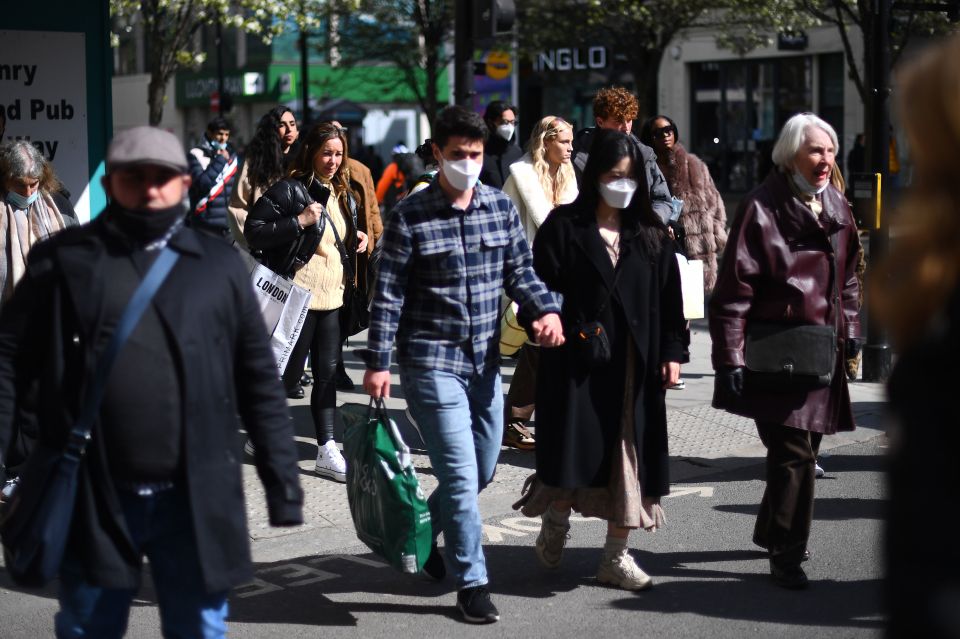 Shoppers were out in force on London's Oxford Street