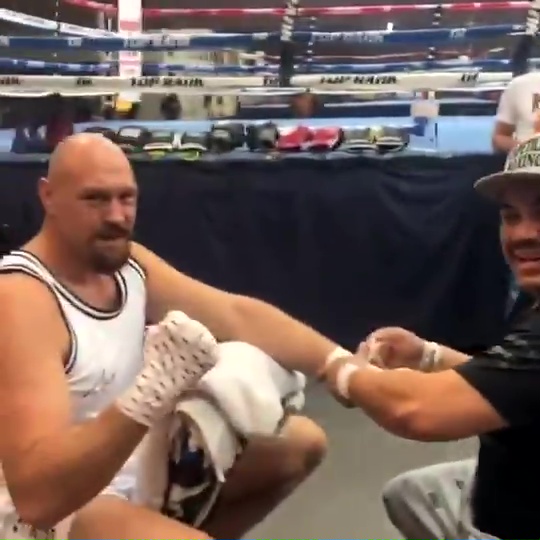 Tyson Fury reunited with Jorge Capetillo in Las Vegas