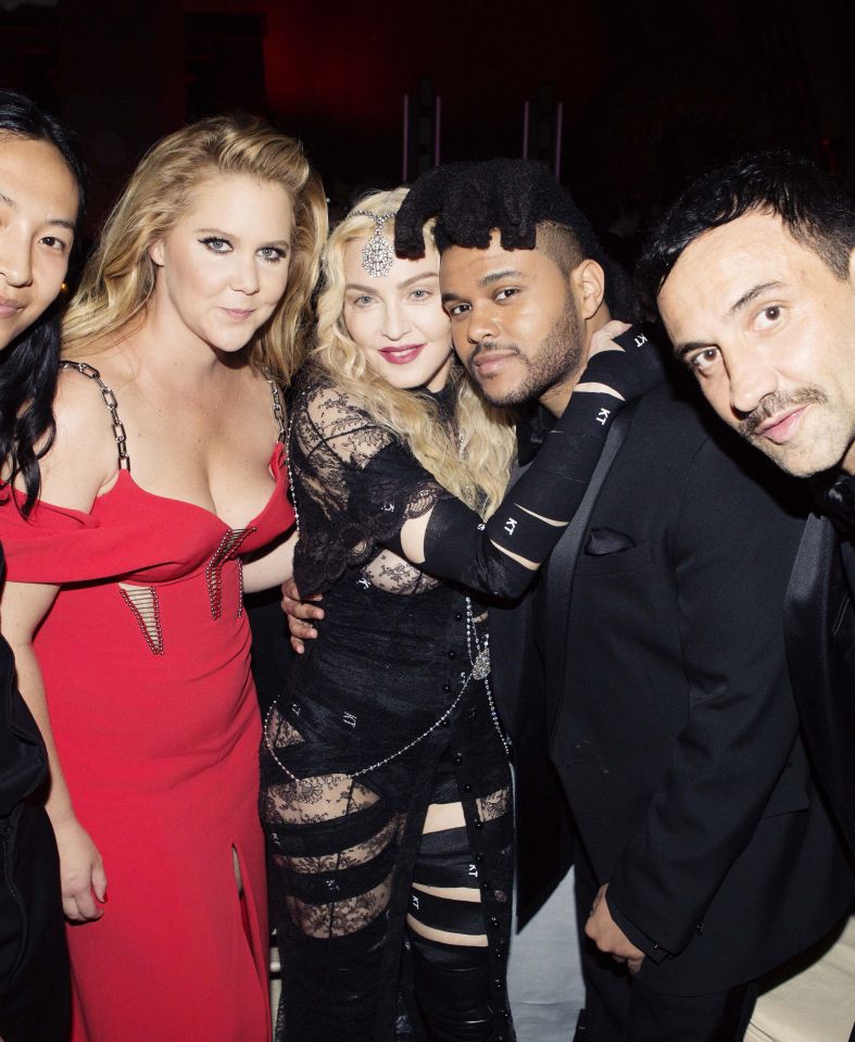 The pop superstar and The Weeknd pictured together at the Met Gala in 2016