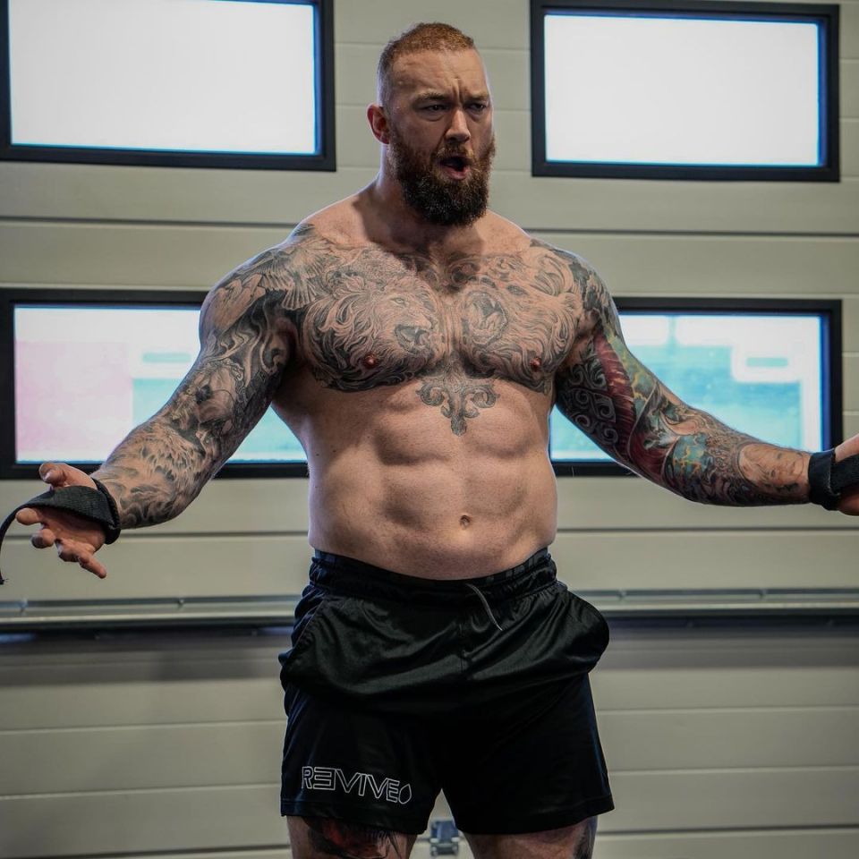 Hafthor Bjornsson has trimmed down following his venture into the boxing world