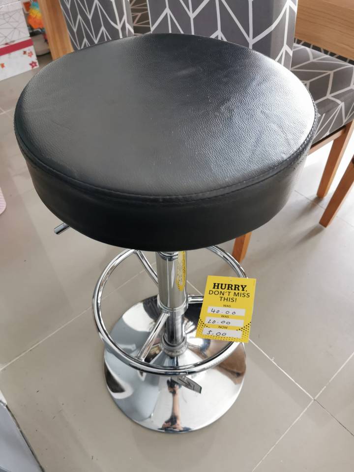 One shopper dubbed this the bargain of the year - a modern black stool slashed to £5