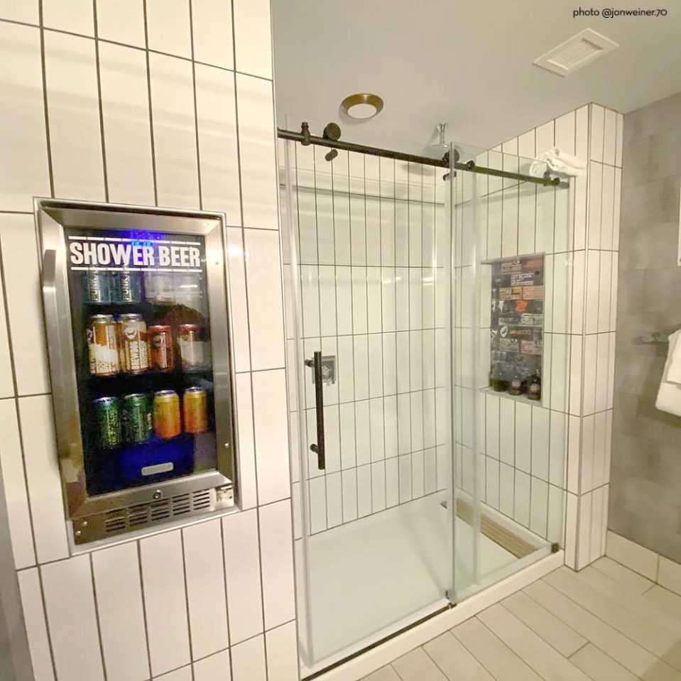 Shower fridges are already a part of the US Brewdog chain