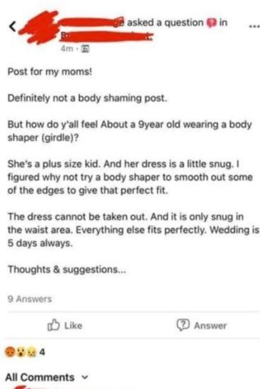 After finding one, she posted again to say the frock was 'a little snug'