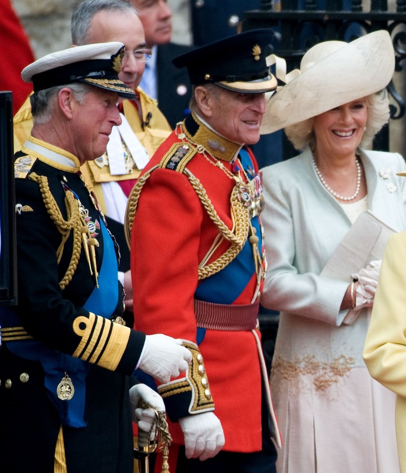 Charles and Camilla also shared this snap of them with Philip in 2011