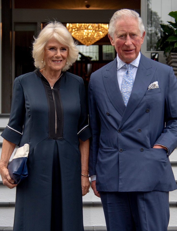 Prince Charles sat opposite the Queen at St George's Chapel