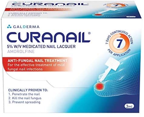 The Curanail 5% fungal nail treatment is clinically proven to kill nail fungus