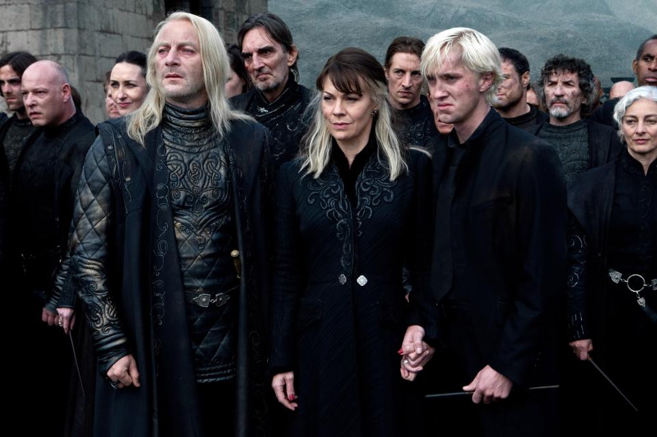 As Narcissa Malfoy in the final three Harry Potter franchise, the mother of Harry’s Hogwarts nemesis Draco Malfoy