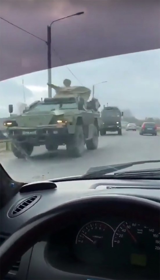 Military vehicles recently spotted in Bryansk region in Russia