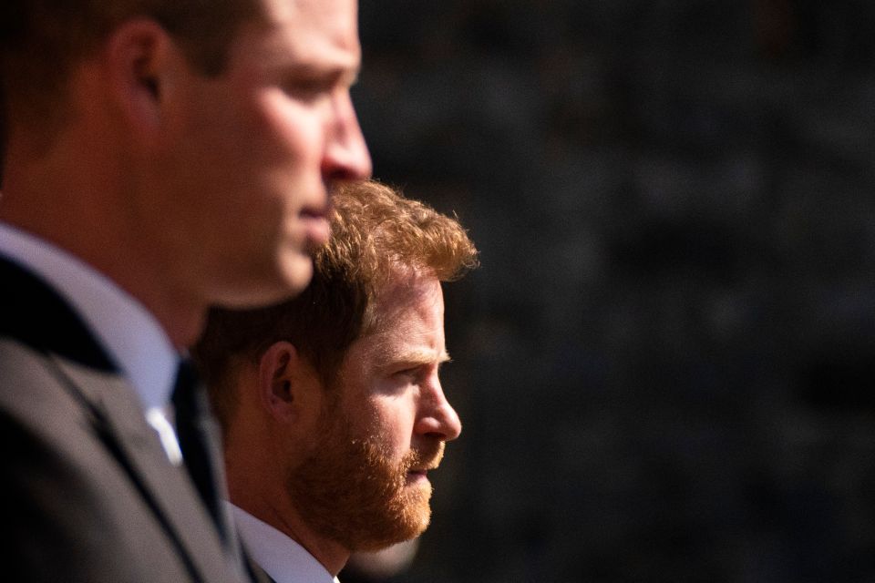 Harry returned for his grandad's funeral on Saturday