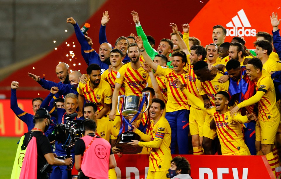 Barcelona won the Spanish Cup for the 31st time in their history, most of any club