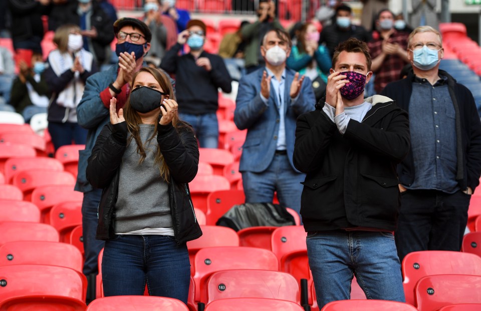 Supporters got behind their teams in a tense FA Cup semi-final