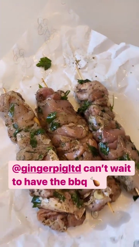 The GC enjoyed pork skewers from The Ginger Pig