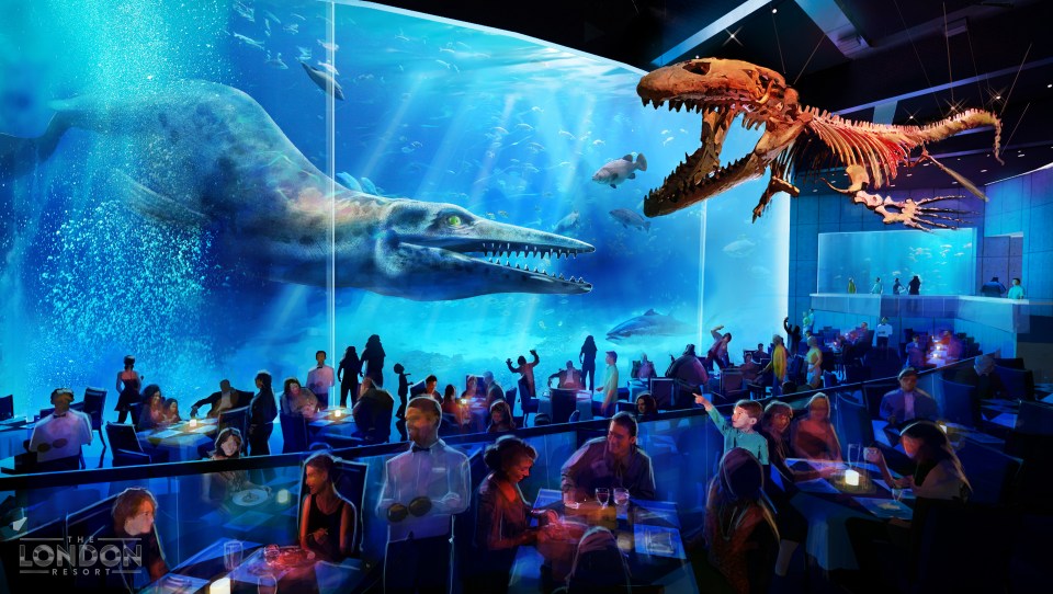 Guests will be able to dine at the restaurants, with "up-close" views