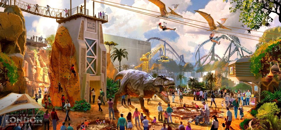 London Resort has revealed their new dinosaur-themed land Base Camp