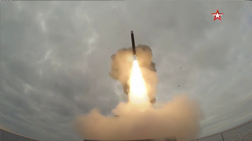 Missiles were launched from one of Russia’s newest warships