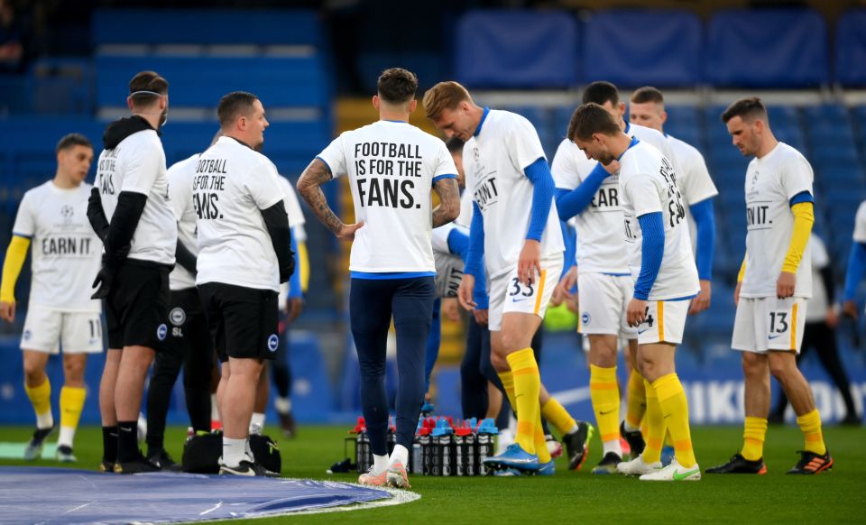 Leeds players wore T-shirts in support