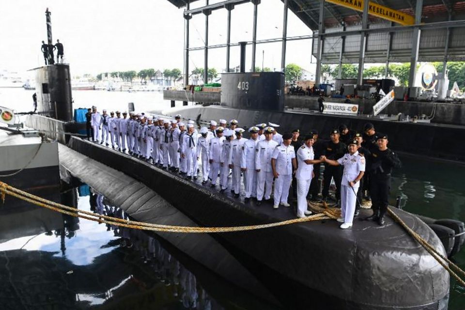 There are 53 crew on board the missing submarine KRI Nanggala-402